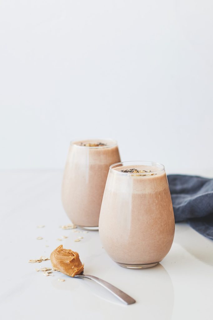 Oat meal peanut butter smoothie